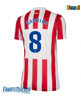 Atletico Madrid Pablo Barrios #8 Tricou Fotbal Replică 2025-26 Femei Acasa